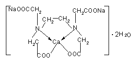乙二胺四乙酸二钠钙结构式